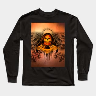 Creepy skull Long Sleeve T-Shirt